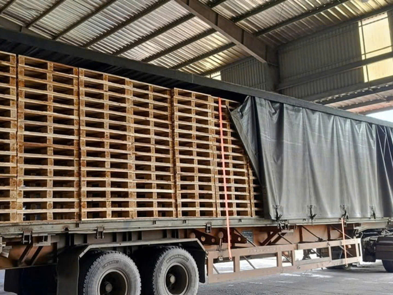 Kho pallet gỗ thành phẩm