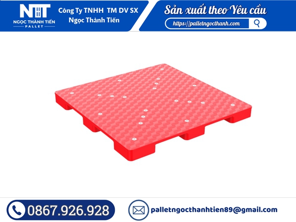 Pallet nhựa liền khối đầy đủ màu - PLNTTN04